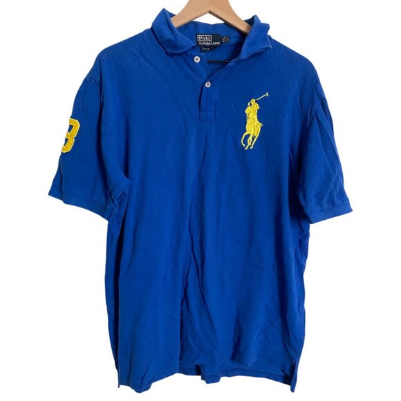 Polo by Ralph Lauren Other - Polo Ralph Lauren Shirt Mens 4XL Blue Big Pony Long Sleeve Pullover‎